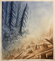 Mourning - 23x25 cm
